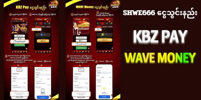 SHWE666 ငွေသွင်းနည်း | မြန်မာကစားသမားအတွက် အပြည့်အစုံလမ်းညွှန်